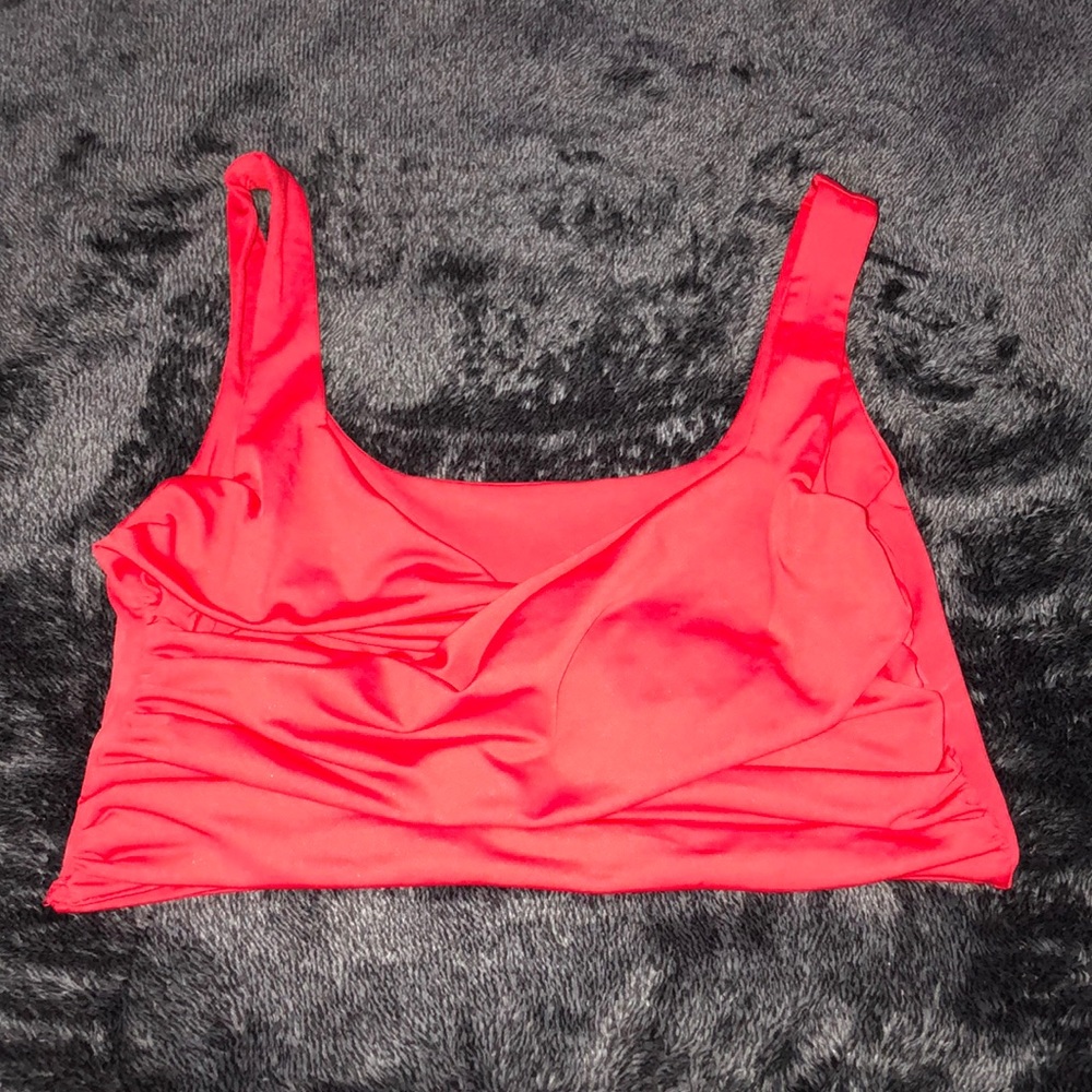 Red crop top